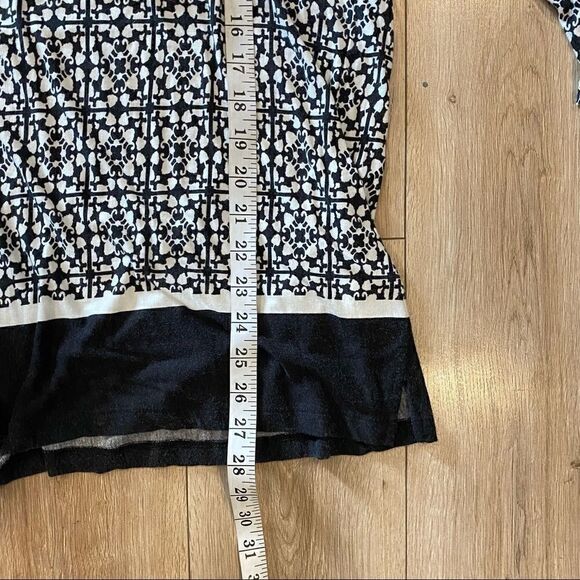 Jones New York Signature Printed Viscose Tunic Shirt Womens Size Medium - Picture 5 of 6